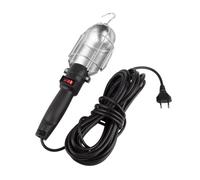 LEDKIA LIGHTING - Lampada da Lavoro Portatile | Compatibile con Lampadine E27 | Cavo Estensibile 10m | Struttura Magnetica con Interruttore | Per Officine e Cantieri, Nero, Plastica