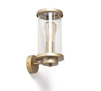 LEDKIA LIGHTING Lampada da Parete Esterno Vetro Gauta Oro per Sale, Soggiorno, Cucina, Camera