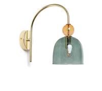 LEDKIA LIGHTING Lampada da Parete Metallo e Vetro Baudelaire E14