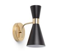 LEDKIA LIGHTING Lampada da Parete Metallo White Jigger Nero G9