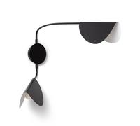 LEDKIA LIGHTING - Lampada da Parete Orientabile | Design Elegante in Metallo | Compatibile con Lampadine E14 | Per Soggiorno, Cucina, Camera | Nero, Metallo