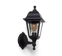 LEDKIA LIGHTING Lampada da Parete per Esterni Mini Villa Nero Nero per Sale, Soggiorno, Cucina, Camera