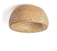 LEDKIA LIGHTING - Lampada da Soffitto Bambú Kea Big | Design Naturale e Fresco | Compatibile con Lampadina E27 (Non Inclusa) | Ideale per Interni | Finitura in Bambù, Naturale