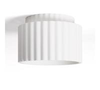 LEDKIA LIGHTING Lampada da Soffitto in Gesso Doppia Colonna Bianco E27