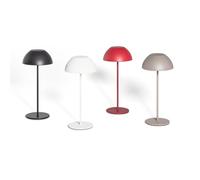 LEDKIA LIGHTING - Lampada da Tavolo LED 2W Portatile | Batteria USB Ricaricabile | Design Moderno | Efficienza Energetica | Lunga Durata | Bianco, Metallo