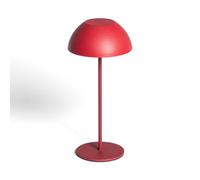 LEDKIA LIGHTING - Lampada da Tavolo LED 2W | Portatile con Batteria USB Ricaricabile | Design Moderno | Efficienza Energetica | Lunga Durata | Metallo, Rosso
