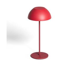 LEDKIA LIGHTING - Lampada da Tavolo LED 2W | Portatile con Batteria USB Ricaricabile | Design Moderno | Efficienza Energetica | Lunga Durata | Metallo, Rosso