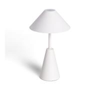 LEDKIA LIGHTING Lampada da Tavolo LED Portatile 3W per Esterni Metallo con Batteria Ricaricabile Chamle Bianco per Sale, Soggiorno, Cucina, Camera