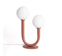 LEDKIA LIGHTING Lampada da Tavolo Metallo e Vetro Zeina Terracotta