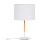 LEDKIA LIGHTING Lampada da Tavolo Silinda Bianco per Sale, Soggiorno, Cucina, Camera