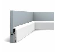 LEDKIA LIGHTING Modanatura Battiscopa Passacavi 2m Bend Bianco