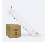 LEDKIA LIGHTING Pannello Downlight LED 18W Quadrato Faretti Led Incasso per Soffitto Foro 205x205mm Pack da 2 Unità 4000K Bianco Naturale