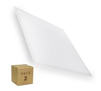 LEDKIA LIGHTING Pannello LED 60x60cm 40W 4000 lm (Confezione da 2 pezzi) 3000K Bianco Caldo Confezione da 2