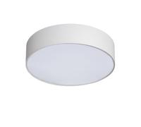 LEDKIA LIGHTING - Plafoniera Circolare Ø500 mm | Tessuto Resistente | Compatibile con Lampadine E27 40W | Ideale per Interni IP20 | Decorativa per Ogni Stile, Bianco, Tessile