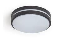LEDKIA LIGHTING Plafoniera Circolare per Esterni Alluminio Ø285 mm Kadam Nero