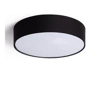 LEDKIA LIGHTING Plafoniera Circolare Tessuto Ø500 mm Ranje Nero E27