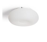 LEDKIA LIGHTING Plafoniera LED soffitto per Soggiorno, Cucina 24W Circolare Metallo Ø350 mm Junai Bianco