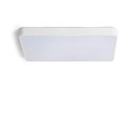LEDKIA LIGHTING Plafoniera LED soffitto per Soggiorno, Cucina 40W Rettangolare Metallo 600x400 mm CCT Selezionabile Hidria Bianco