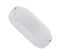 LEDKIA LIGHTING Plafoniera LED soffitto per Soggiorno, Cucina, Bagno 25W Ovale per Esterni 96x198 mm IP65 White 4000K Bianco Naturale