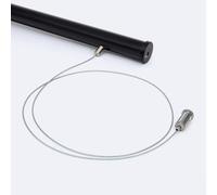 LEDKIA LIGHTING Profilo Alluminio a Sospensione Circolare 2m per Striscia LED fino a 16mm Nero 2 m Nero traslucido