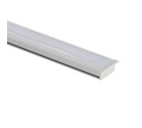 LEDKIA LIGHTING Profilo Alluminio Calpestabile a Pavimento per Strisce LED fino a 12mm Alluminio 2 m Bianco traslucido