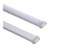 LEDKIA LIGHTING Profilo Alluminio Impermeabile IP65 Superficie 2m per Striscia LED fino a 8mm Alluminio 2 m Bianco traslucido