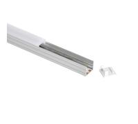 LEDKIA LIGHTING Profilo Alluminio Superficie 2m per Striscia LED fino a 8mm Alluminio 2 m Transparente