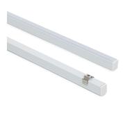 LEDKIA LIGHTING Profilo Alluminio Superficie Mini per Striscia LED fino a 6mm Bianco 2 m Bianco traslucido