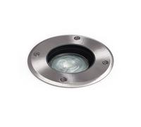 LEDKIA LIGHTING Segnapasso Circolare Incasso a Terra per GU10 Inox Argento GU10