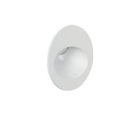 LEDKIA LIGHTING Segnapasso Esterni LED 3W Incasso Parete Circolare Bianco Coney 2700K Bianco Caldo