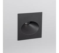 LEDKIA LIGHTING Segnapasso Esterni LED 3W Incasso Parete Quadrato Grigio Coney 4000K Bianco Naturale