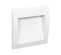 LEDKIA LIGHTING Segnapasso per Esterno LED 4W Incasso Parete Quadrato Bianco Natt 2700K Bianco Caldo