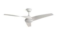LEDKIA LIGHTING Ventilatore da Soffitto Eubea Bianco con Luce LED CCT 1440 lm, Motore DC 30W Silenzioso ed Efficiente, 3 Pale Curve, 6 Velocità, 132 cm, Telecomando