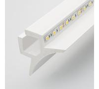 LEDKIA Modanatura 2 m per 2 Strisce LED ARCOS 85 Bianco