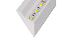 LEDKIA Modanatura per Striscia LED 2m Angolare Modern Bianco