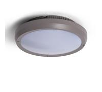 LEDKIA Plafoniera Circolare per Esterno Ø300 mm IP65 Curio Grigio Grigio