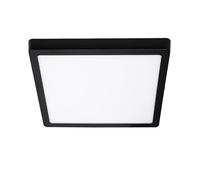 LEDKIA LIGHTING Plafoniera LED 24W Quadrata Alluminio 280x280 mm Slim CCT Selezionabile Galán SwitchDimm per Soggiorno, Cucina Nero