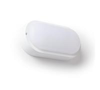 LEDKIA LIGHTING Plafoniera LED 25W Ovale per Esterni 94x198 mm IP65 con Sensore di Movimento e Crepuscolare White 6500K Bianco Freddo