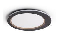LEDKIA LIGHTING Plafoniera LED 40W Metallo Taska per Soggiorno, Cucina Nero