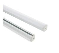LEDKIA LIGHTING Profilo Alluminio a Sospensione 2m per Striscia LED fino a 17mm Alluminio 2 m Semitrasparente