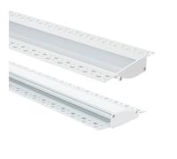 LEDKIA Profilo Alluminio da Incasso per Cartongesso 2m per Striscia LED fin