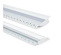 LEDKIA Profilo Alluminio da Incasso per Cartongesso 2m per Striscia LED fin