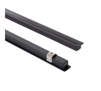LEDKIA Profilo Alluminio Stretto da Incasso per Strisce LED fino a 6mm Nero