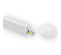 LEDKIA Profilo Silicone Effetto Neon SFLEX 12x20 Curva Laterale per Strisci