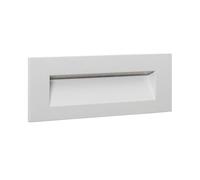 LEDKIA LIGHTING Segnapasso per Esterni LED 6W Incasso Parete Rettangolare Bianco Groult 4000K Bianco Naturale