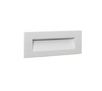LEDKIA Segnapasso per Esterni LED 7W Incasso Parete Rettangolare Bianco Gro