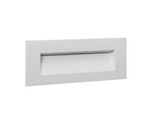 LEDKIA Segnapasso per Esterni LED 7W Incasso Parete Rettangolare Bianco Gro