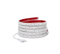 LEDKIA Striscia LED RGB 220V SMD 60 LED/m 15W/m SILICONE FLEX Larga 12mm IP