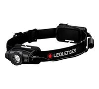 LED LENSER H5C - Lampada frontale a LED H5 Core, 350 lm, nero, 2 AA (batteria sti