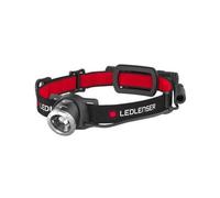 LED LENSER H8R - Torcia da testa a LED H8R, 600 lm, nera/arancione, batteria agli